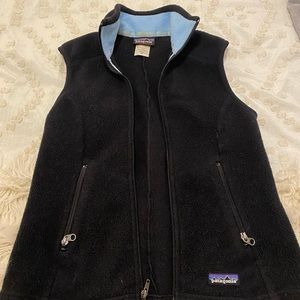 Patagonia fleece black vest XS